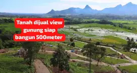 Tanah dijual view gunung siap bangun 500meter bogor timur puncak 2