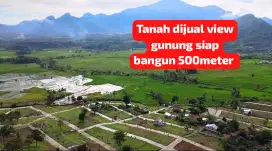 Tanah dijual view gunung siap bangun 500meter bogor timur puncak 2