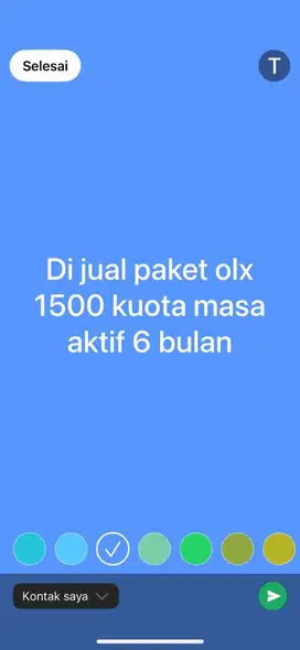 Jual kuota iklan 1500 kuota