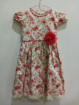Baju anak cewek Preloved Rossy Vintage Dress size 4