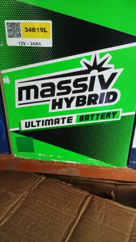 Accu aki mobil massive hibrid kuat (yuasa grup)brio sigra freed ayla
