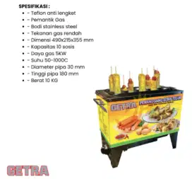 Getra - Pemanggang Sosis Telur - Gas