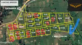 Tanah lingkungan villa dengan lokasi strategis pantai Lancing