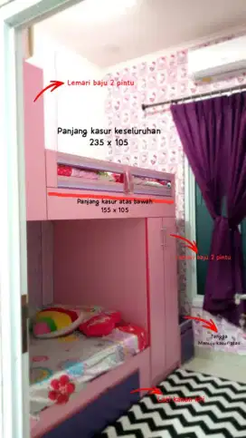 Dijual Ranjang Tingkat
Harga 4jt (nego)