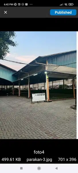 kavling di jln Raya ex futsal