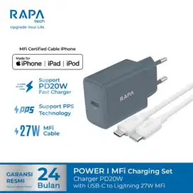 RAPAtech for iPhone 11 (PD 20W) MFi Kabel C to Lightning