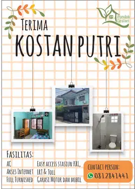 Kost Putri - Pondok Lestari