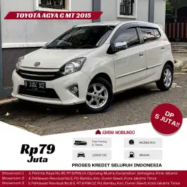 Toyota Agya G 1.0 mt 2015 Putih Low KM