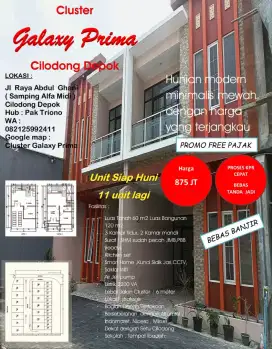 Rumah Baru Cluster Galaxy Prima