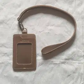 Slot Kartu e-Money Flazz ID Card Holder Name Tag Lanyard Kulit Murah!