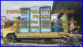 Closed Duduk/Jongkok Toilet Proyek Toilet Event, Toilet Portable Anti