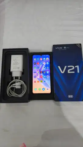 JUAL VIVO 21 5G MULUS FULL SET GRADASI UNGU SECOND