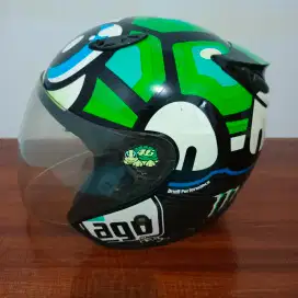 Helm half face motif tartaruga