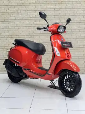 TERMURAH‼️ Vespa Sprint S150 ABS Iget 2022 Orange Tramonto likenew