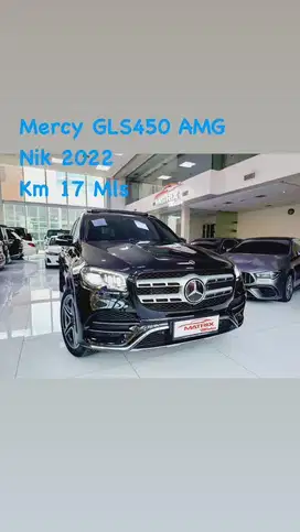 Mercy GLS450 AMG Nik 2022 Black on black Siap pakai