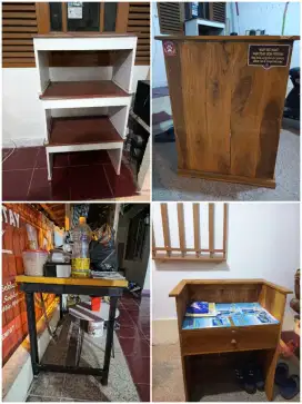 Meja bekas kedai seblak