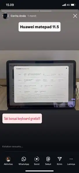 Tablet huawei GRATIS KEYBOARD