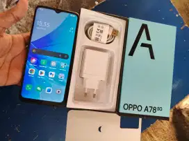 Jual Oppo A78 8/256gb 5G fullset muluss b.u