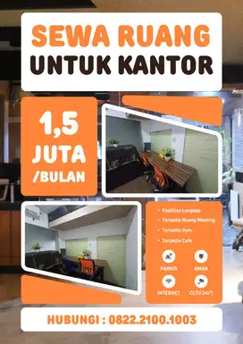 Disewakan Ruang Kantor Murah di Kemang