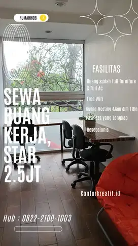 Disewakan ruang kantor murah di Kemang