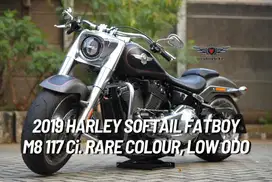 Harley Fatboy Industrial Denim Grey