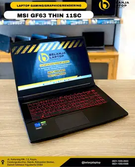 MSI GF63 Thin 11SC - 654ID/intel i7 gen 11/16GB/512GB/GTX 1650/144Hz