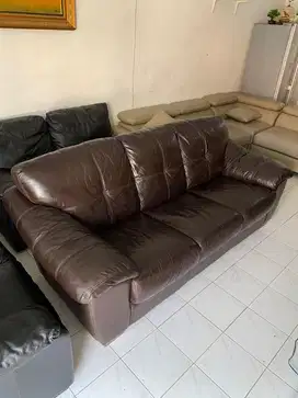 Sofa Informa 3 Seater full Leather Genuine ( Kulit Asli )