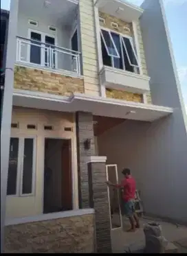 Dijual rumah baru bagus 2lantai akses mobil di Condet