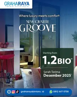 GROOVE At Fortune Graha Raya Rumah 2 Lantai  Harga 1,2M