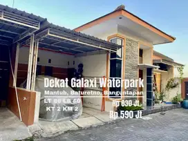 Rumah asri dekat Galaxy waterpark jl wonosari km 6 mantub