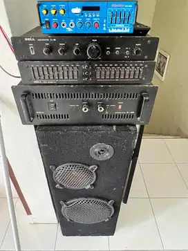 Set amplifier, equalizer, speaker