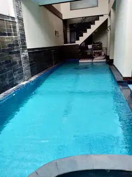 MURAH Rumah Mewah Full Furnished ada Kolam Renang di Setra Murni