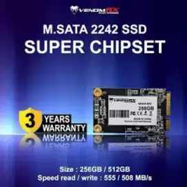SSD mSATA 256 & 512GB