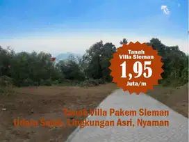 Tanah Villa Pakem, View Cantik Menawan, Murah 1 Jt-an/m