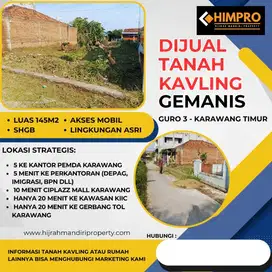 Dijual tanah di johar belakang pemda Karawang