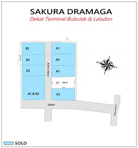 Include Fasum Jalan 5 meter. Kavling area Margajaya Bogor. SHM