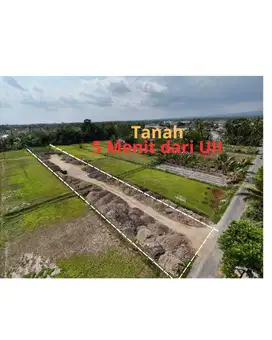 Tanah Dekat Sleman City Hall, Siap Akad, Free Beaya Balik Nama