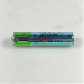 Super-L Baterai AAA 1.5V 750mWh USB Type C Rechargeable Li-ion Battery