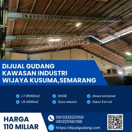 Dijual Cepat Lahan Industri 2,6Ha KIW Semarang-Akses Tol BU