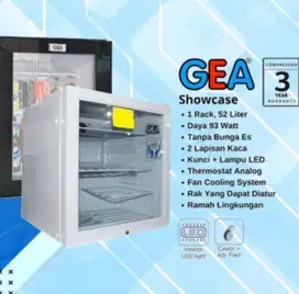 SHOWCASE RSA LSC 52 DISPLAY COOLER LEMARI PENDINGIN MINIBAR BY GEA