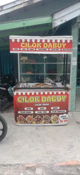 Stand atau gerobak tungku satu buat bakso .cilok. pentol dll