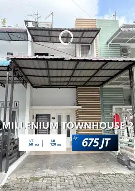 Dijual Rumah Jalan Bakti Luhur Komplek Millenium Townhouse 2 Helvetia