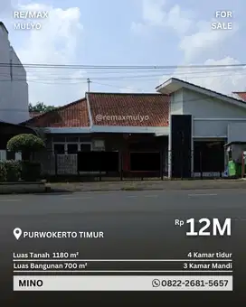 Dijual Rumah Luas dan Strategis Di Pusat Kota