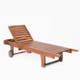 POOL LOUNGER KURSI KAYU KOLAM KURSI MALAS KASUR KOLAM || WOOD CHAIR