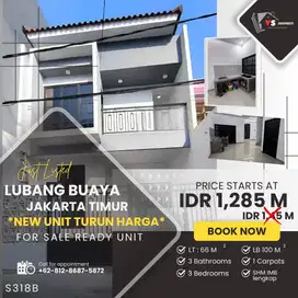 LUBANG BUAYA RUMAH BARU READY UNIT MODERN MINIMALIS HARGA MURAH S318B