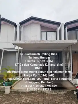 Di Jual Rumah Minimalis 2 lt, Rumah Rolling Hills