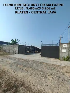 GUDANG EX PABRIK FURNITURE, KLATEN, JAWA TENGAH