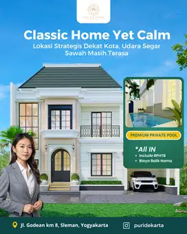 Rumah 2 lantai godean SHM ready