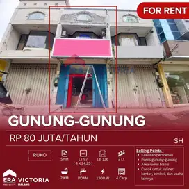 Disewakan Ruko Di Poros Jalan Gunung-Gunung Daerah Bisnis Dan Kantor