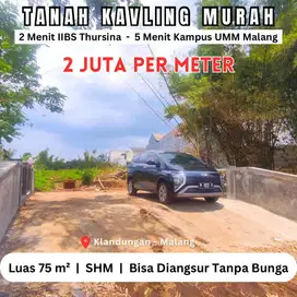Kavling Murah 2 Juta Per Meter Landungsari Malang